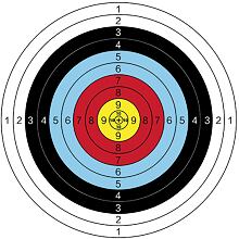 Archer Aim 40 terče na střelbu 10 ks